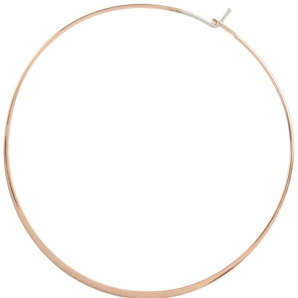 NWT Michael Kors Rose Gold Hoop Earrings, 2.25 ins - Picture 5 of 5